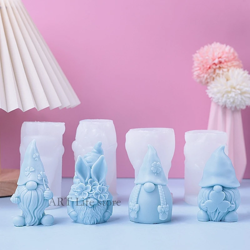 Soap Making Gifts - Kerst Dwerg Siliconen Kaars Schimmel 3d