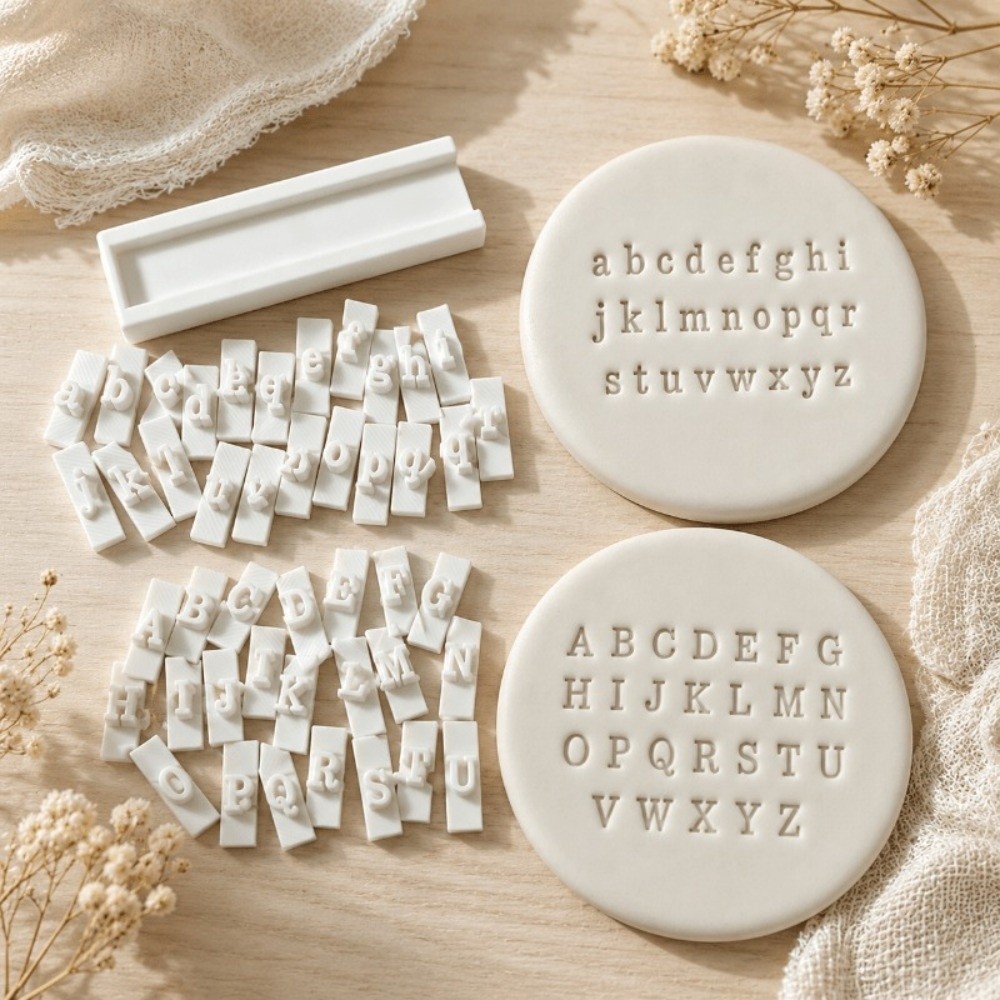 Soap Making Kit For Beginners - Handgemaakte klei letter- en cijferstempelset met