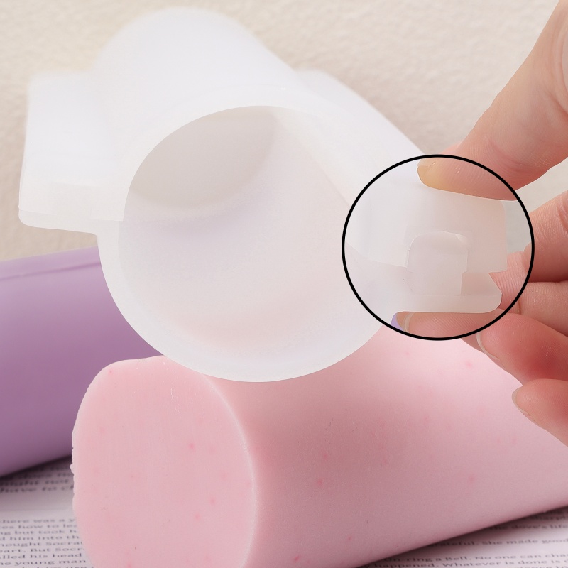 Soap Making Instructions - Lange hartvormige siliconen zeepvorm, ronde zeepbuisvorm,