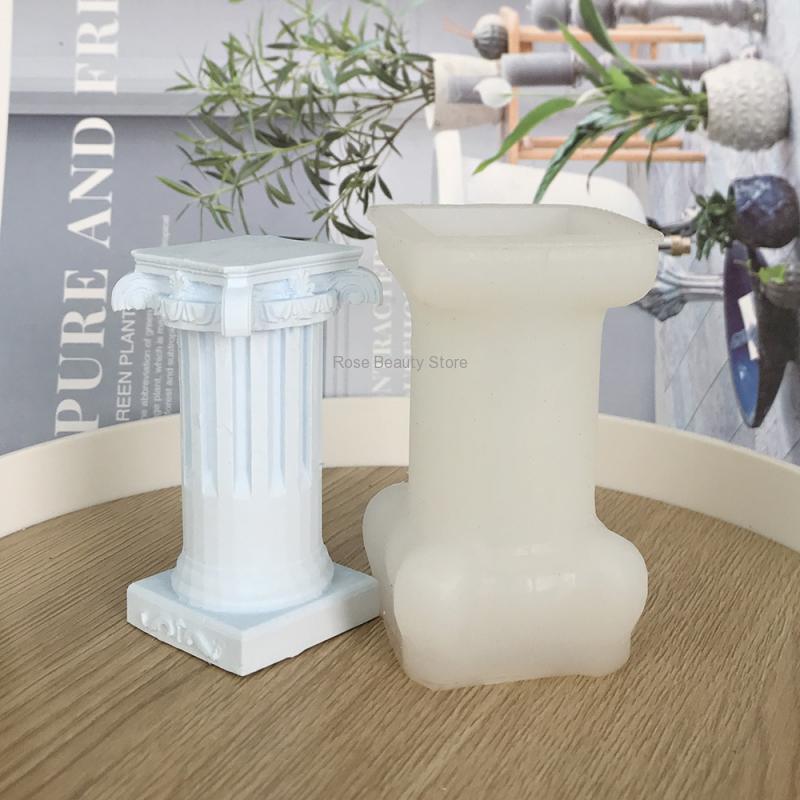 Soap Making Gifts - 3d Romeinse Kolom Kaars Siliconen Mal