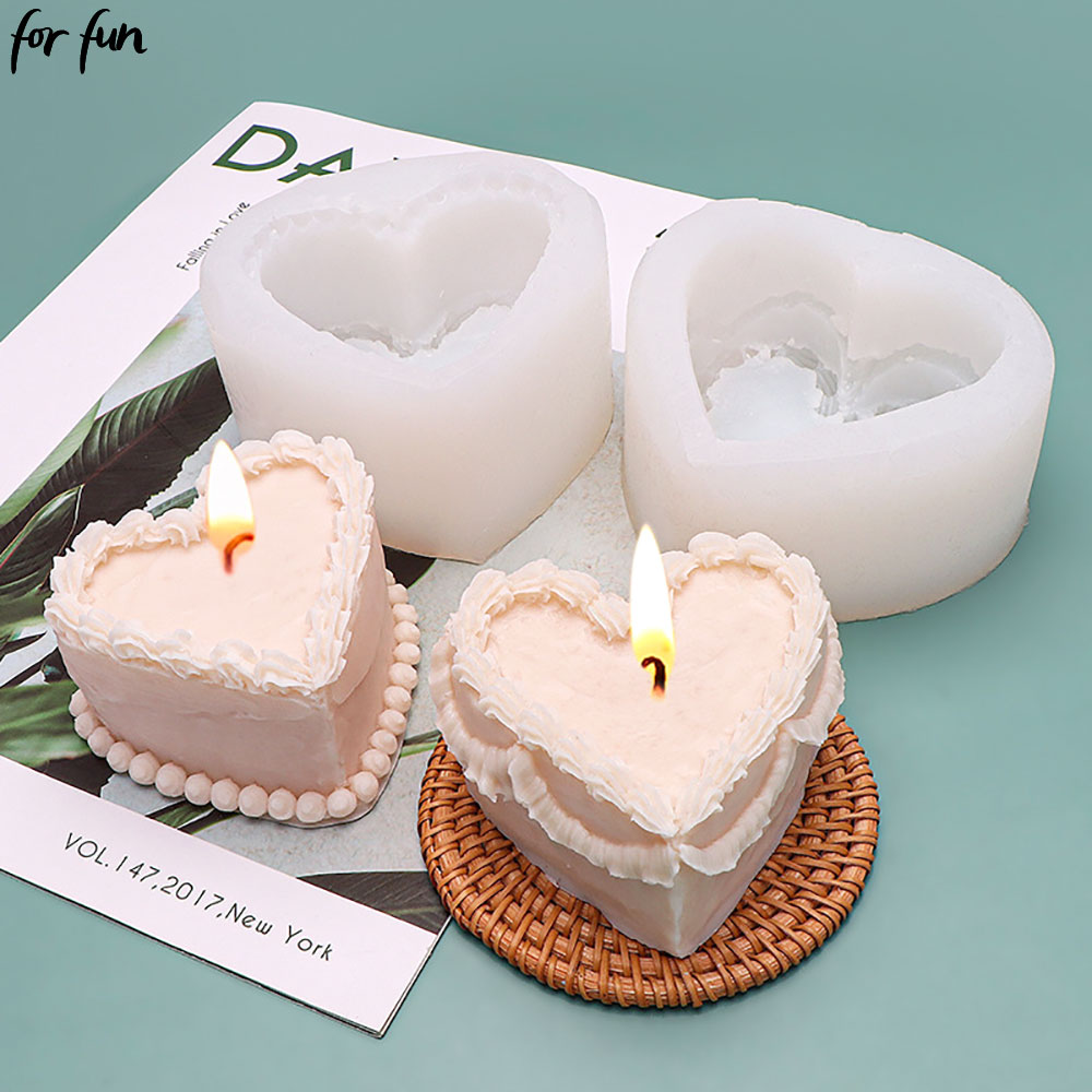 Soap Making Gifts - Voor leuke harttaartvormige kaars siliconen mal