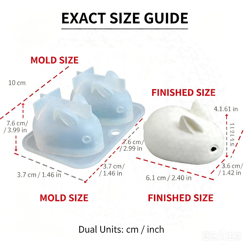 3D Mini Konijn Siliconen Mal F - Soap Making Instructions recensie en prijs