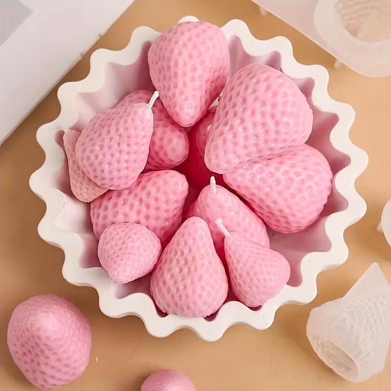 Aardbei siliconen kaarsvorm vo - Soap Making Gifts recensie en prijs