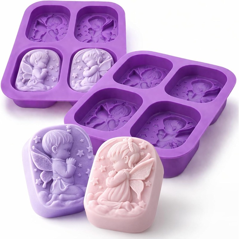 Engel siliconen mal voor zeep  - Soap Making Instructions recensie en prijs